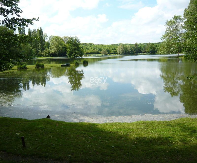 Décor bucolique avec étang région Paris
